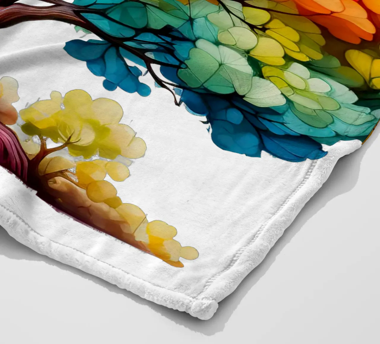 Albero della vita colorato coperta in pile da Spiritual Touch