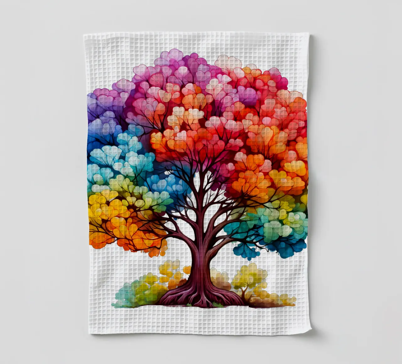 Albero della vita colorato canovaccio da cucina da Spiritual Touch