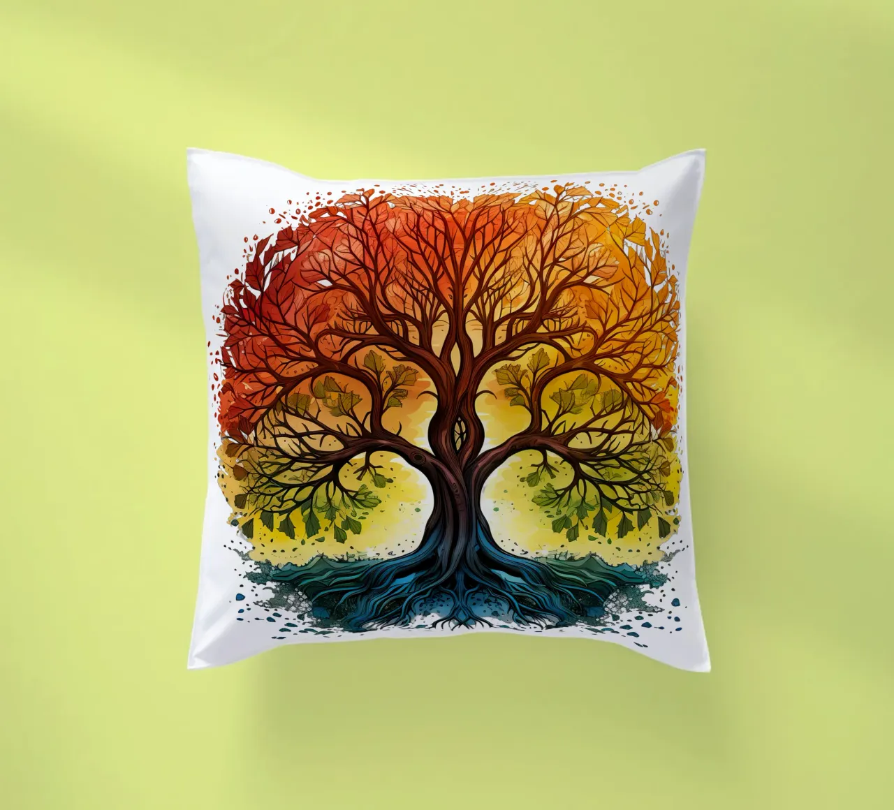 Albero della vita colorato cuscino da Spiritual Touch