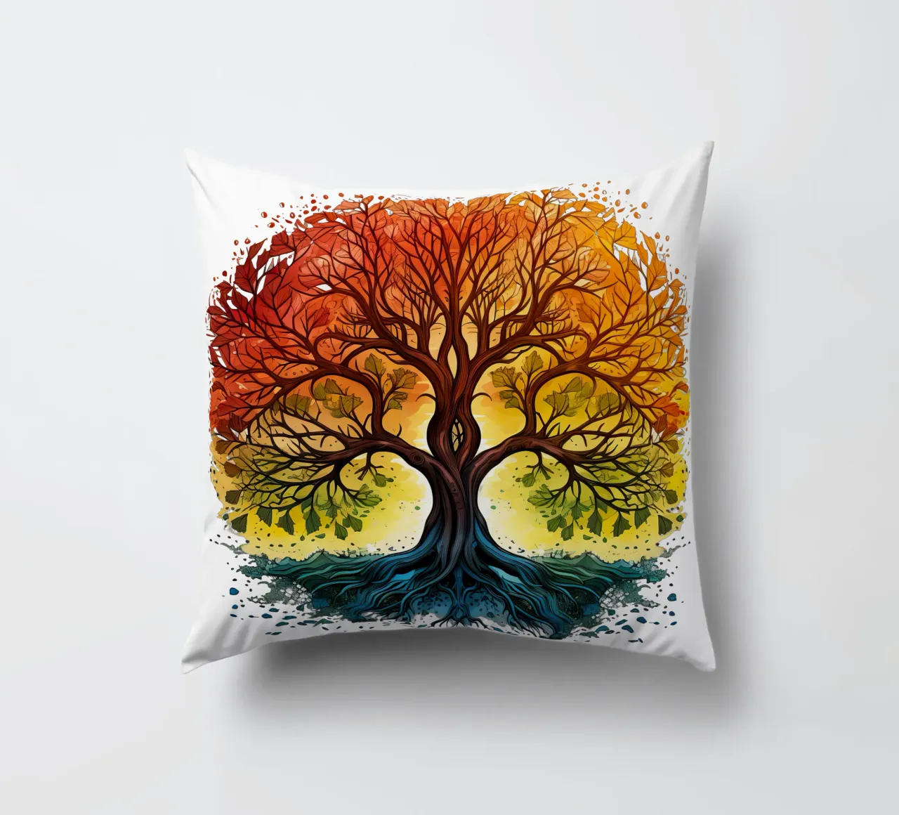 Albero della vita colorato cuscino da Spiritual Touch