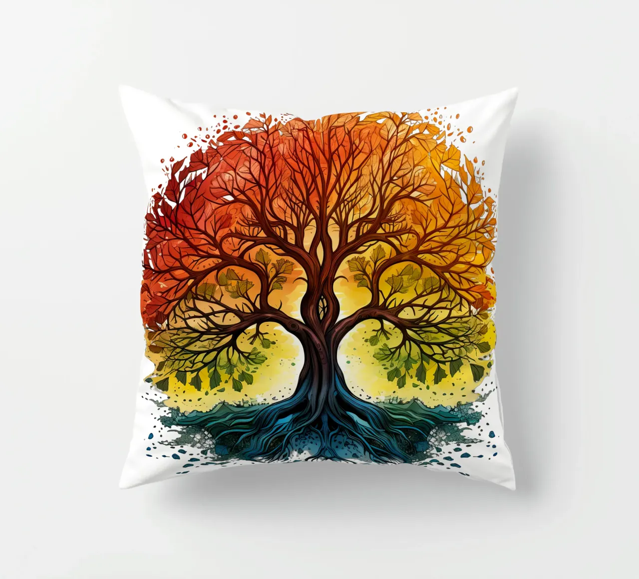 Albero della vita colorato cuscino da Spiritual Touch