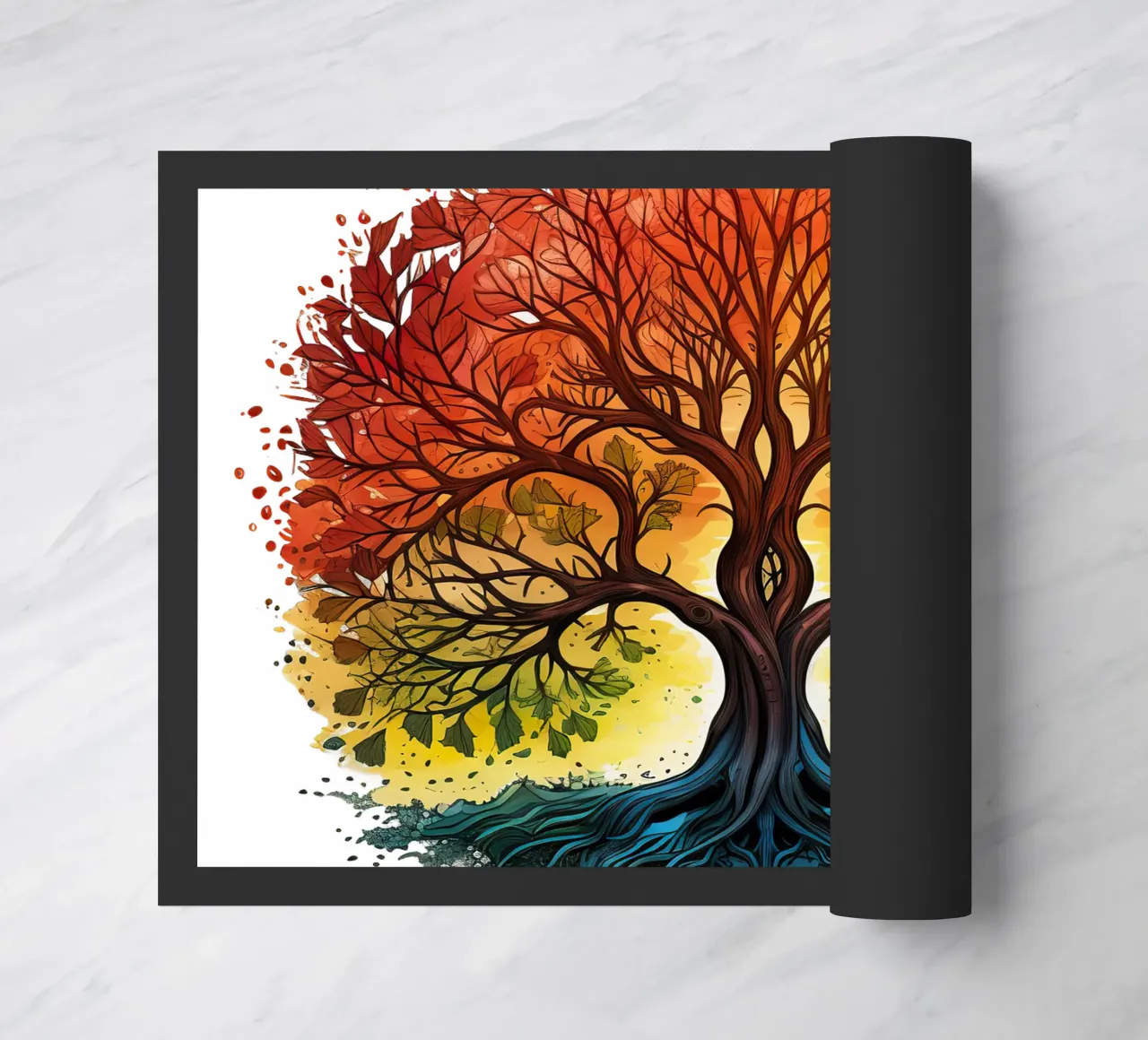 Colorful Tree of Life doormat by Spiritual Touch
