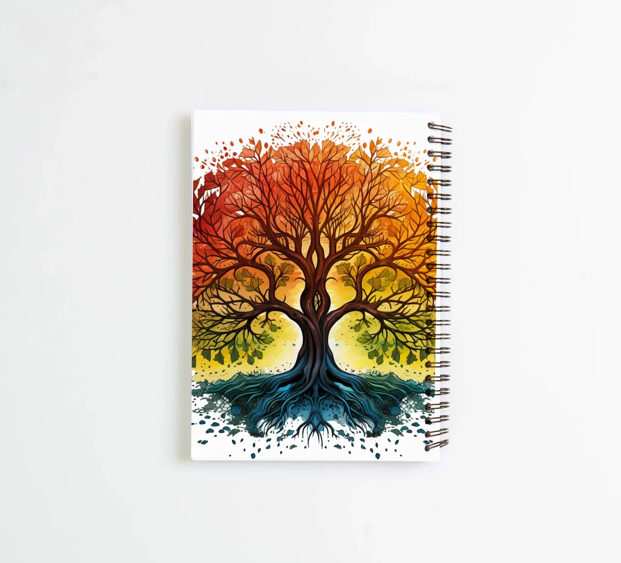 Colorful Tree of Life spiral notebook by Spiritual Touch