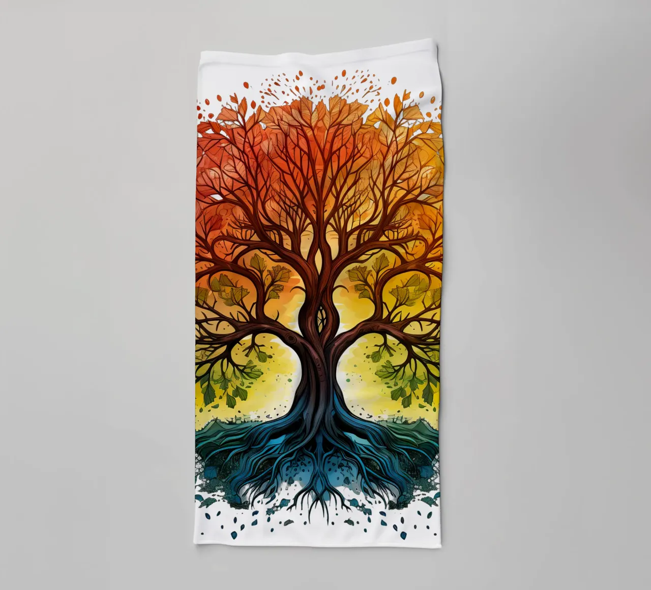 Colorful Tree of Life towel by Spiritual Touch