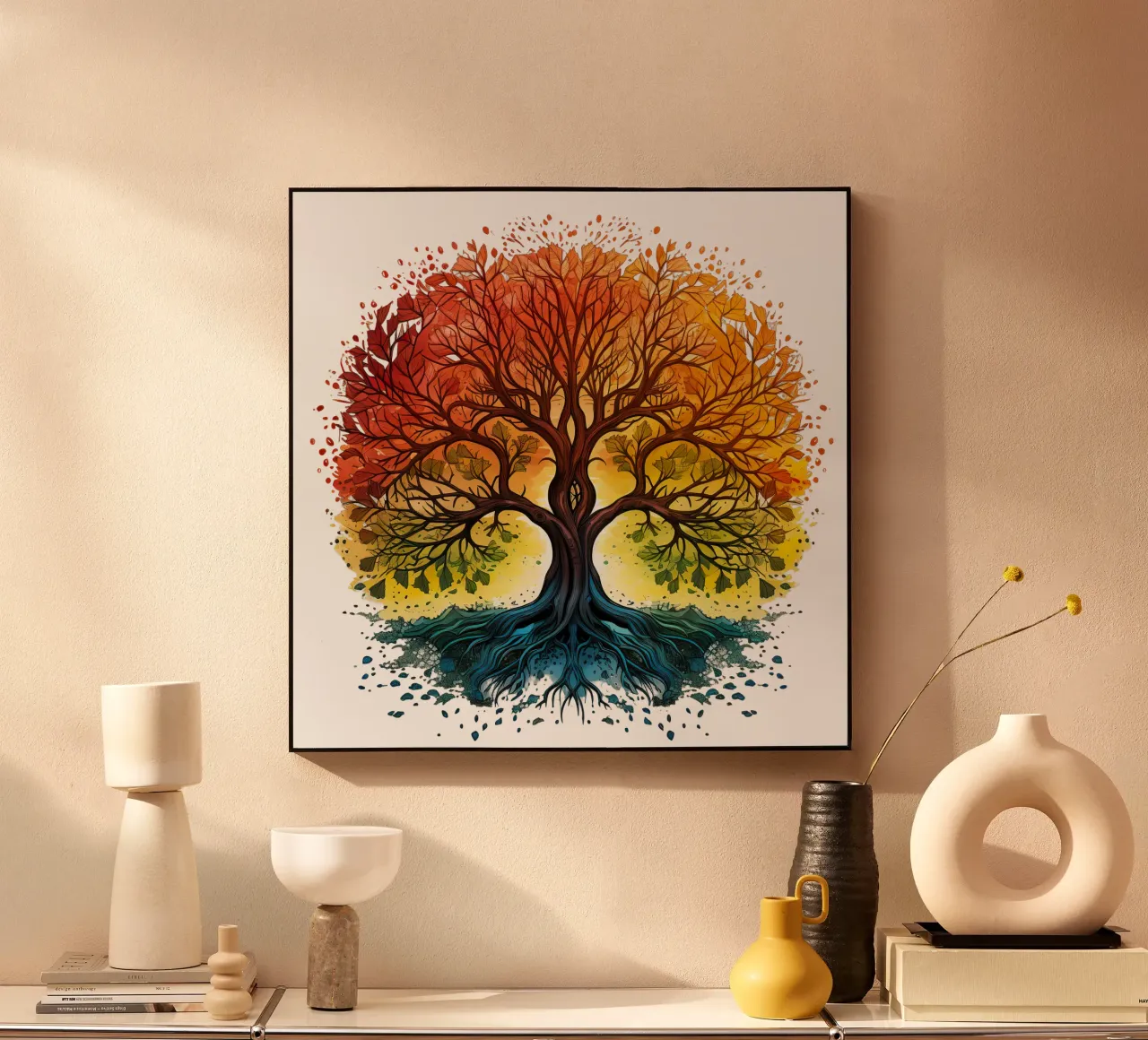Albero della vita colorato pannello forex da Spiritual Touch