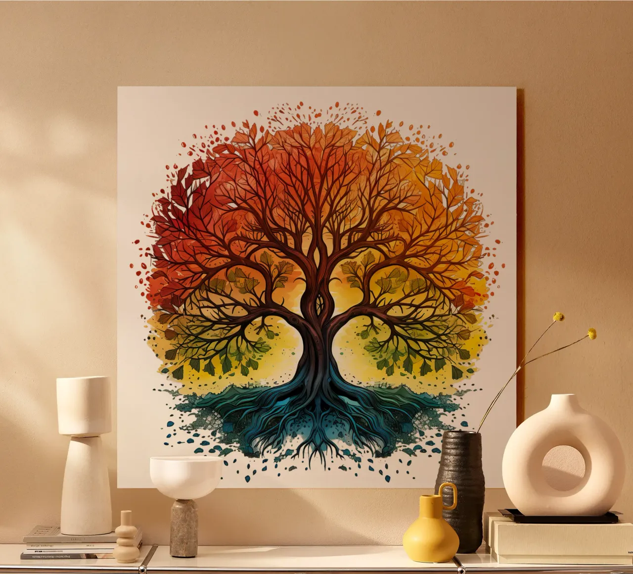 Albero della vita colorato pannello forex da Spiritual Touch