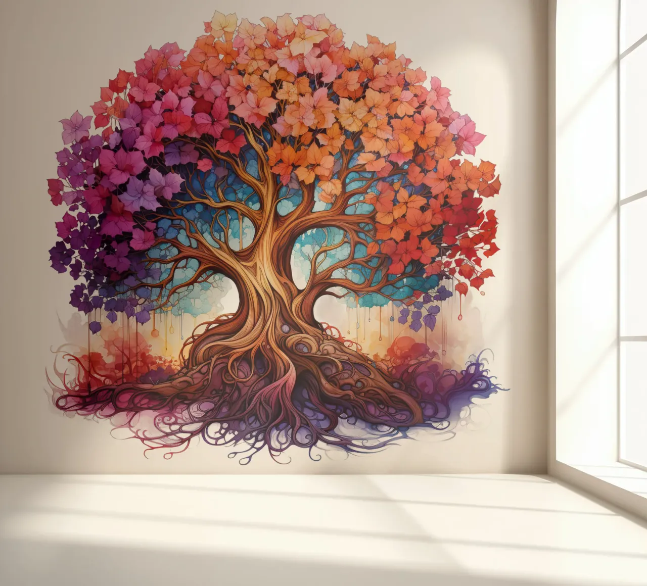 Colorful Tree of Life photo wallpaper by Spiritual Touch