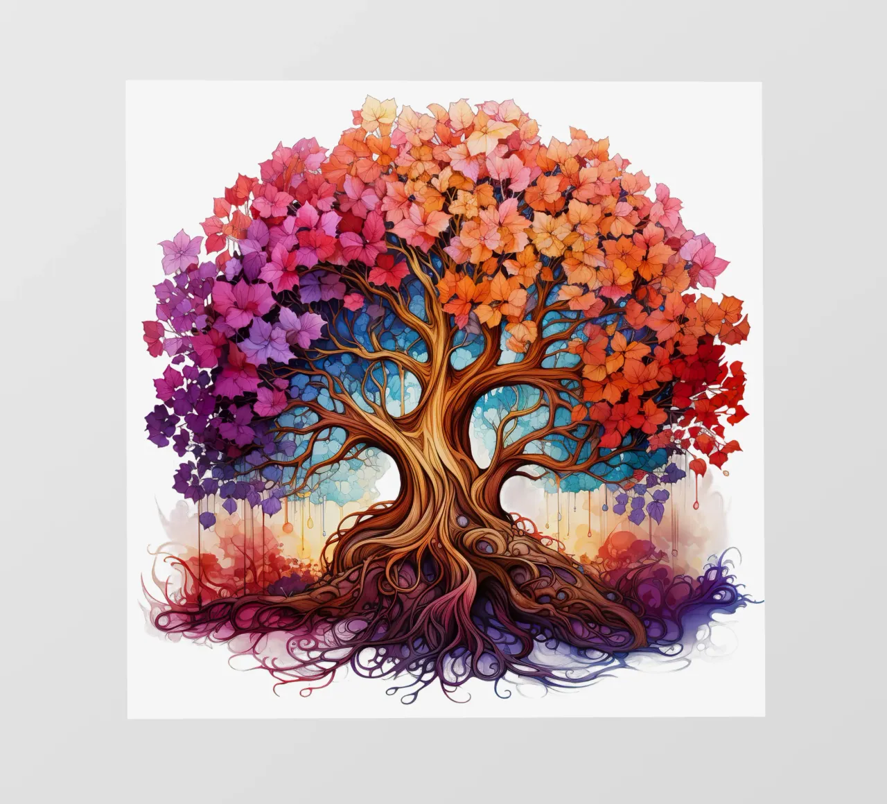 Colorful Tree of Life photo wallpaper by Spiritual Touch