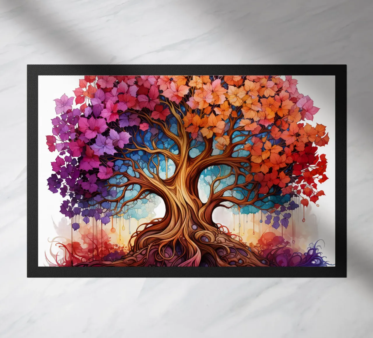 Albero della vita colorato zerbino da Spiritual Touch