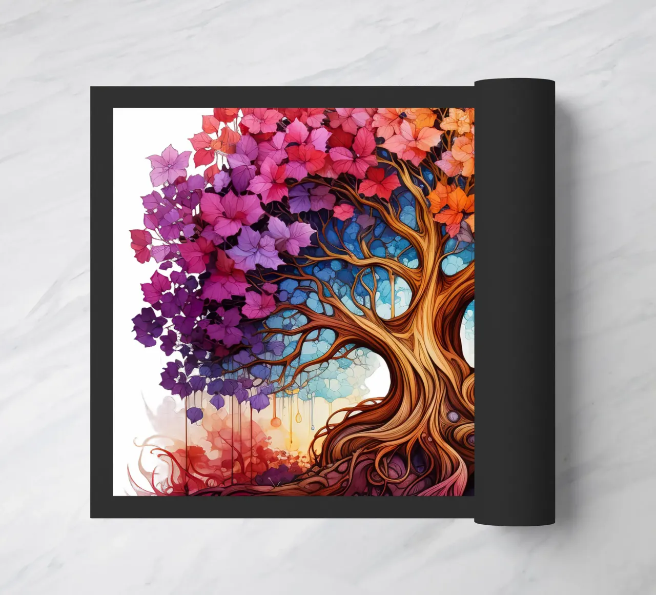 Albero della vita colorato zerbino da Spiritual Touch