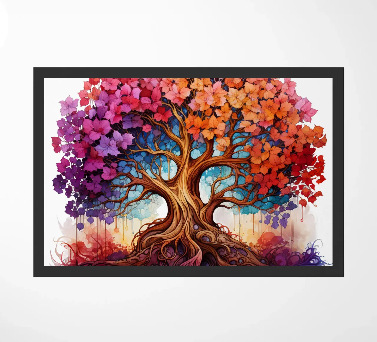 Albero della vita colorato zerbino da Spiritual Touch