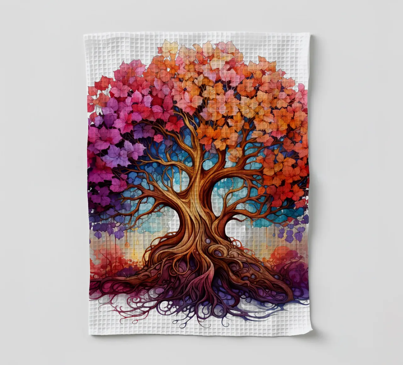 Arbre de vie coloré torchon de Spiritual Touch