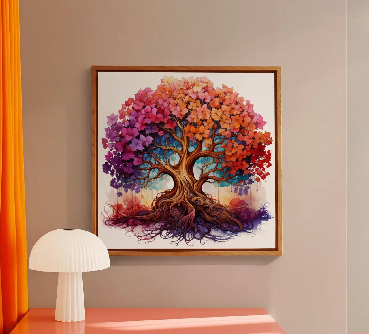 Colorful Tree of Life acrylic glass by Spiritual Touch