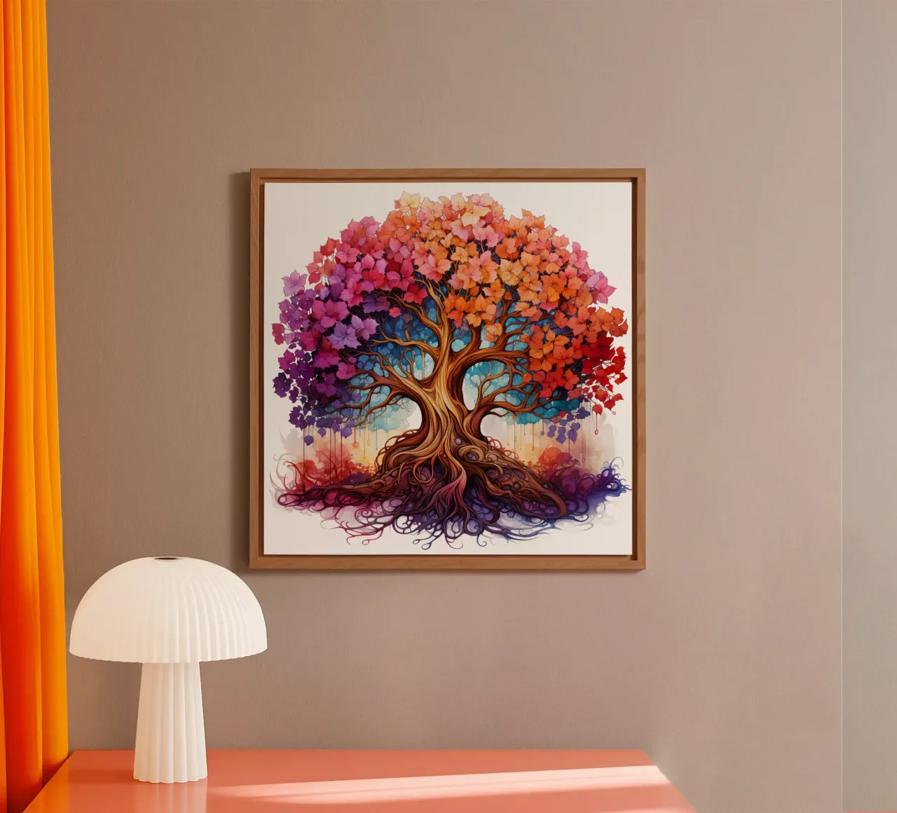 Colorful Tree of Life forex plate by Spiritual Touch