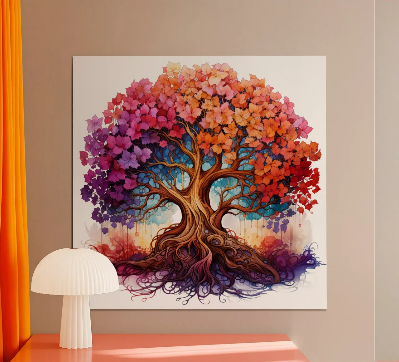Albero della vita colorato carta hahnemühle da Spiritual Touch