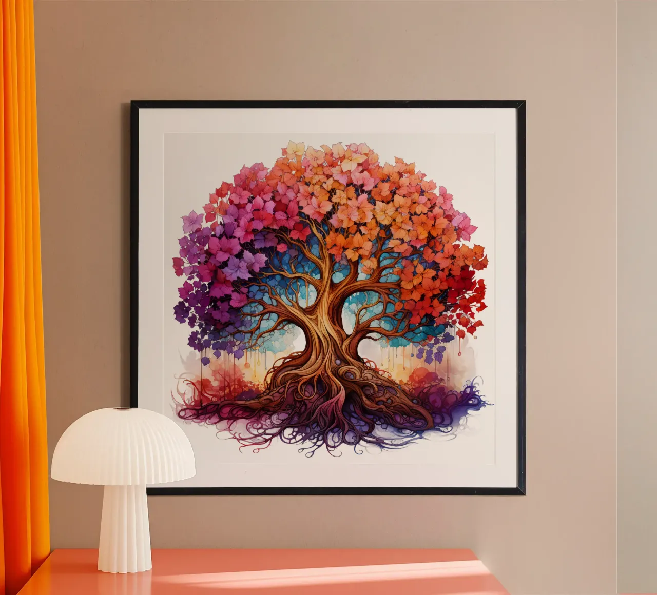 Albero della vita colorato carta hahnemühle da Spiritual Touch