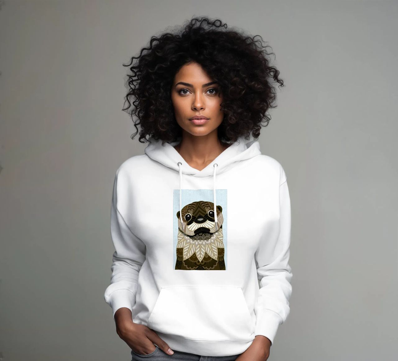 Otter felpa con cappuccio da Angelika Parker