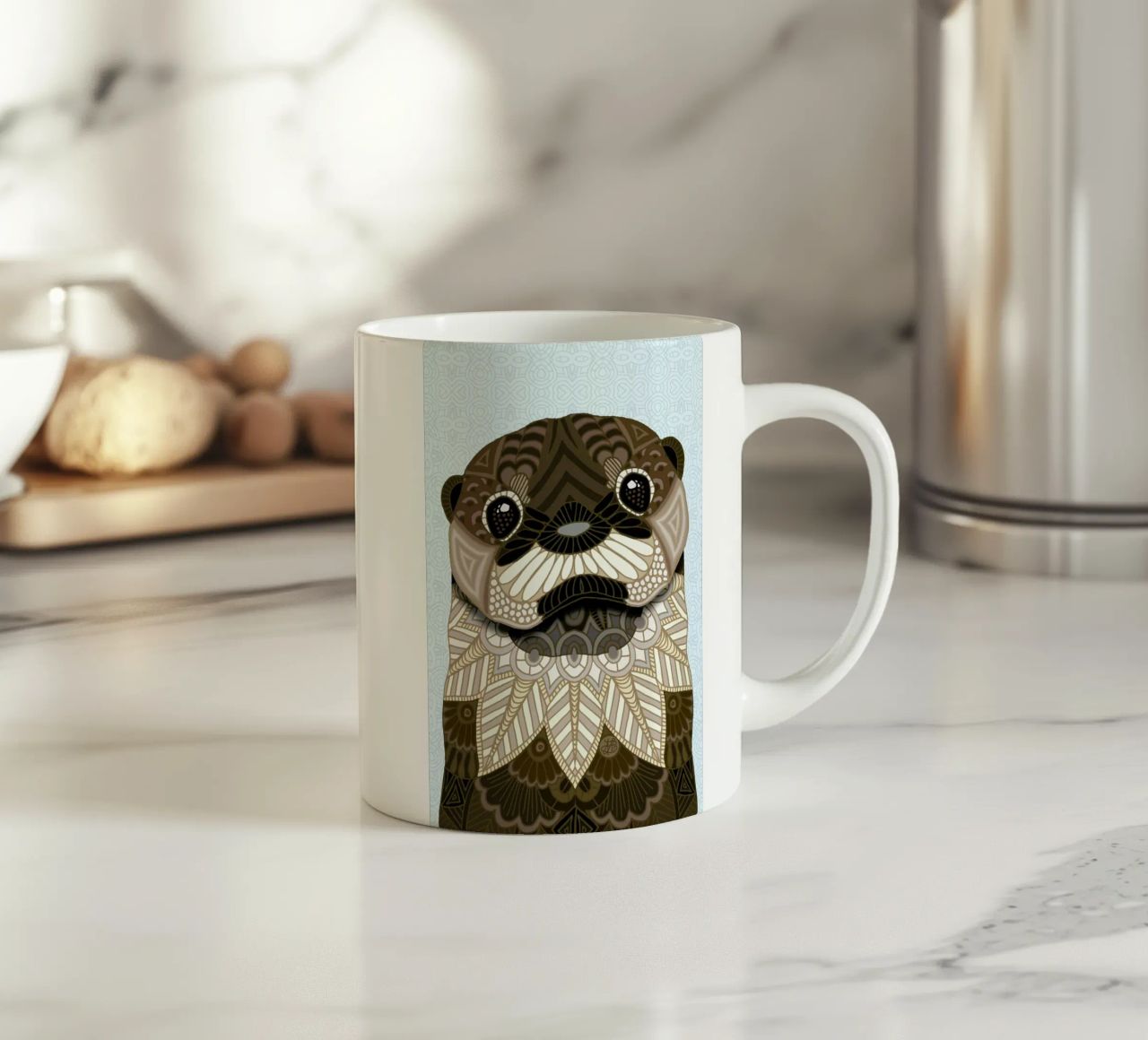 Otter tazza in ceramica da Angelika Parker