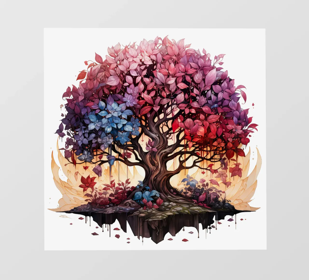 Albero della vita colorato pellicola backlit da Spiritual Touch