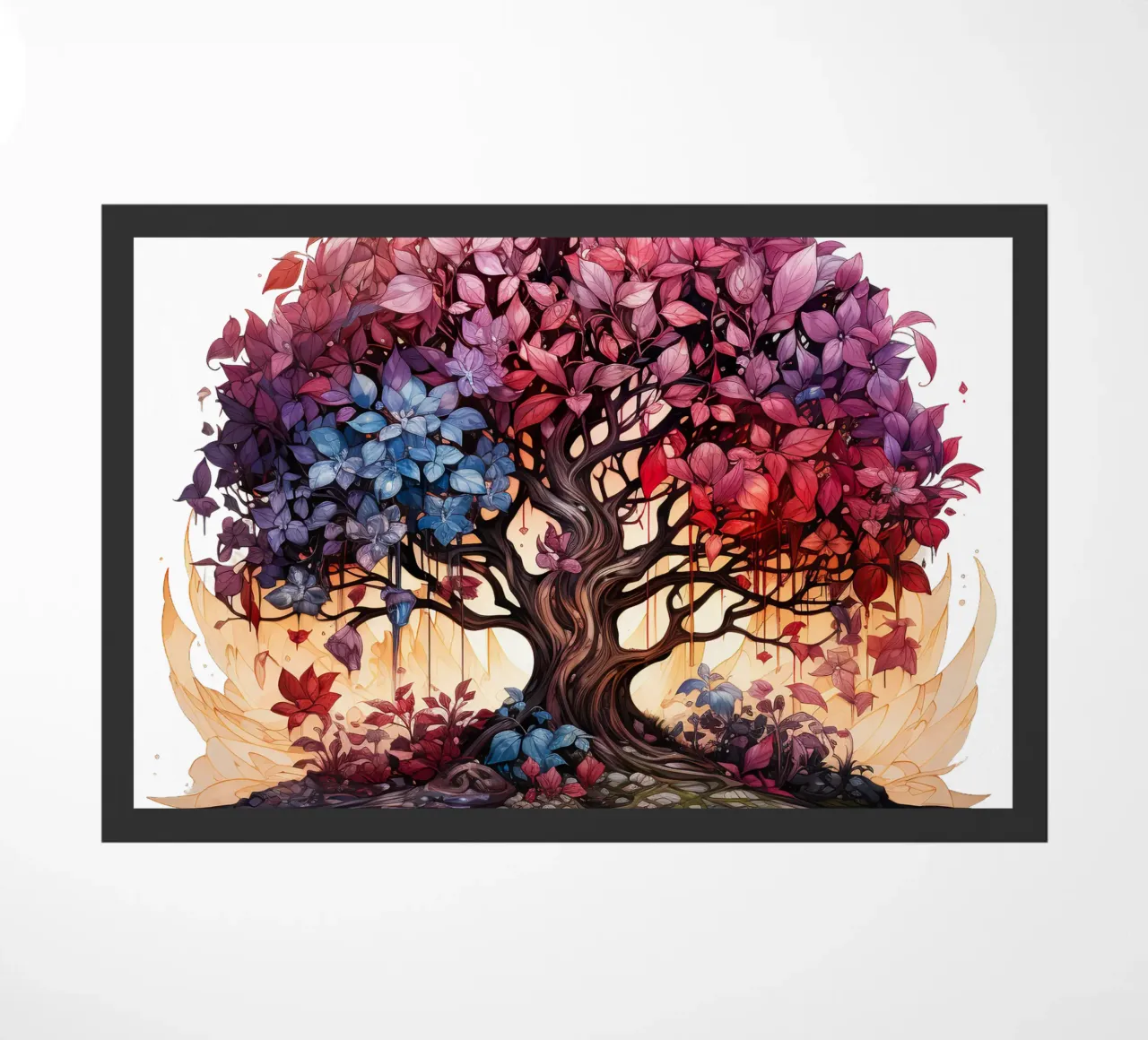 Albero della vita colorato zerbino da Spiritual Touch