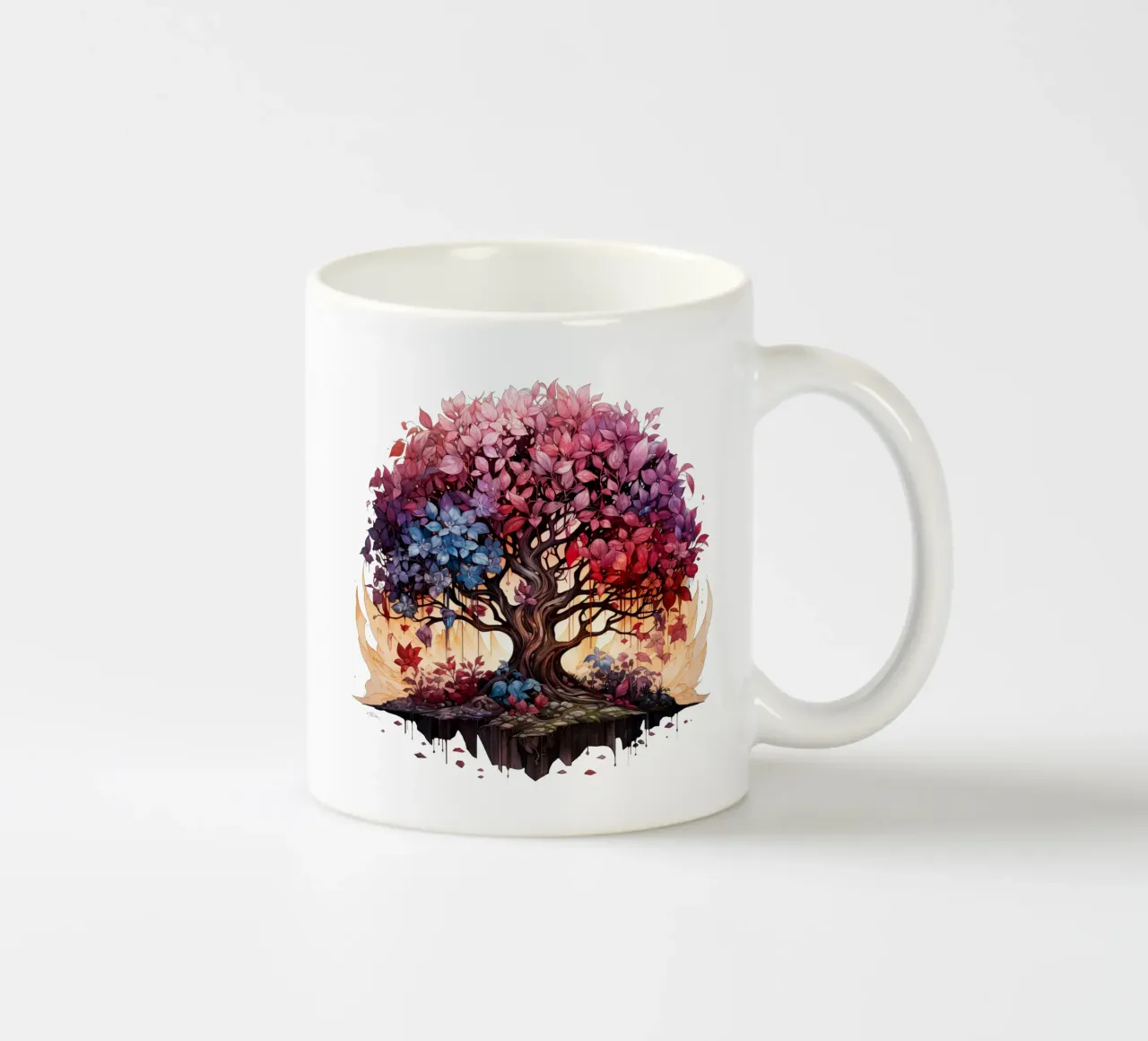 Albero della vita colorato tazza in ceramica da Spiritual Touch