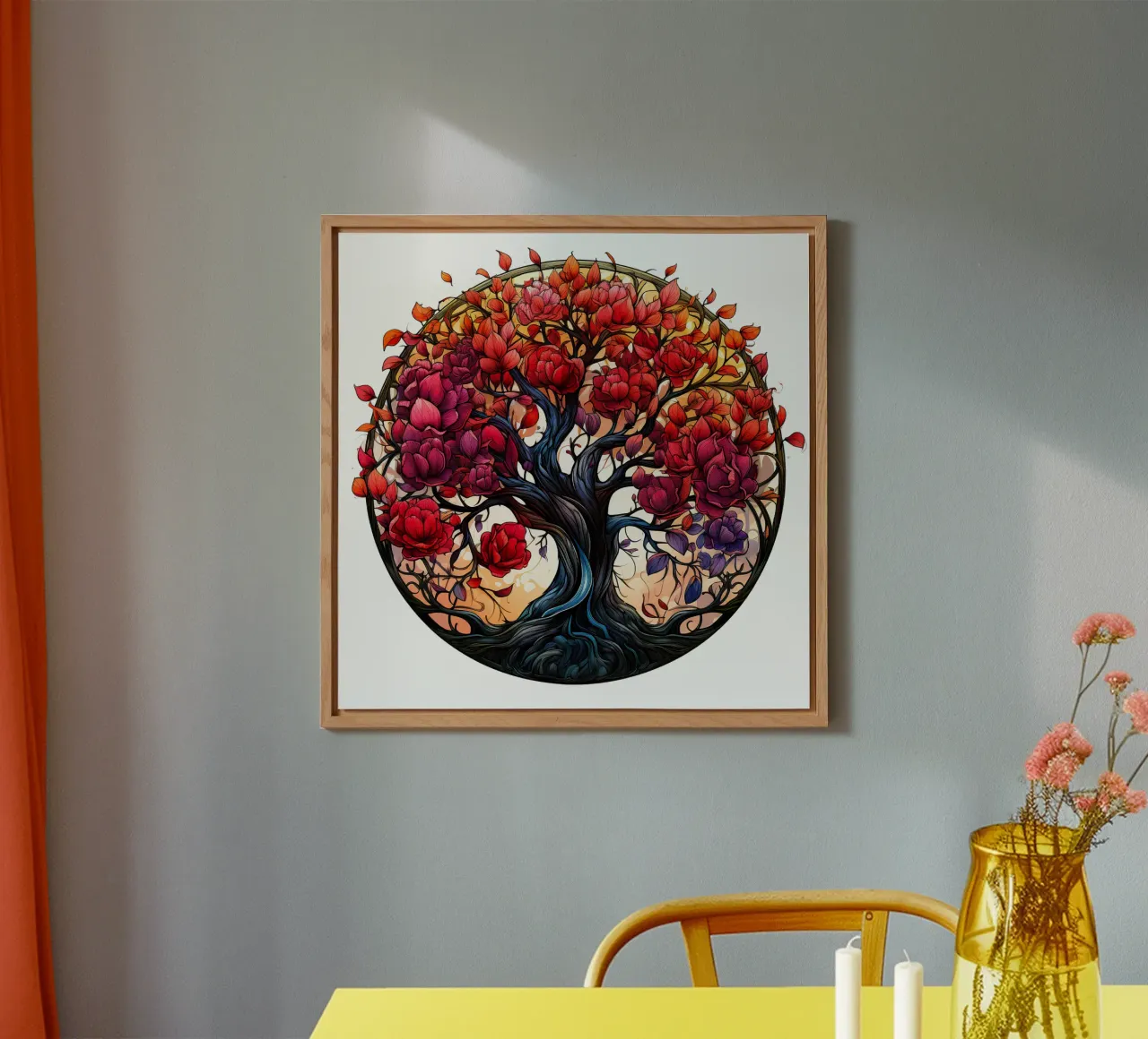 Albero della vita colorato alluminio dibond da Spiritual Touch