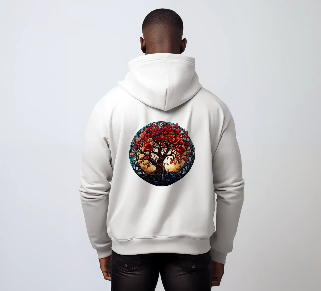 Albero della vita colorato felpa con cappuccio da Spiritual Touch