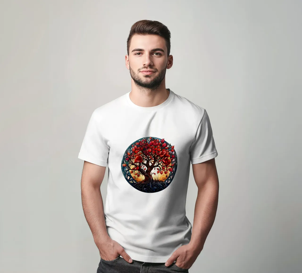 Albero della vita colorato t-shirt da Spiritual Touch