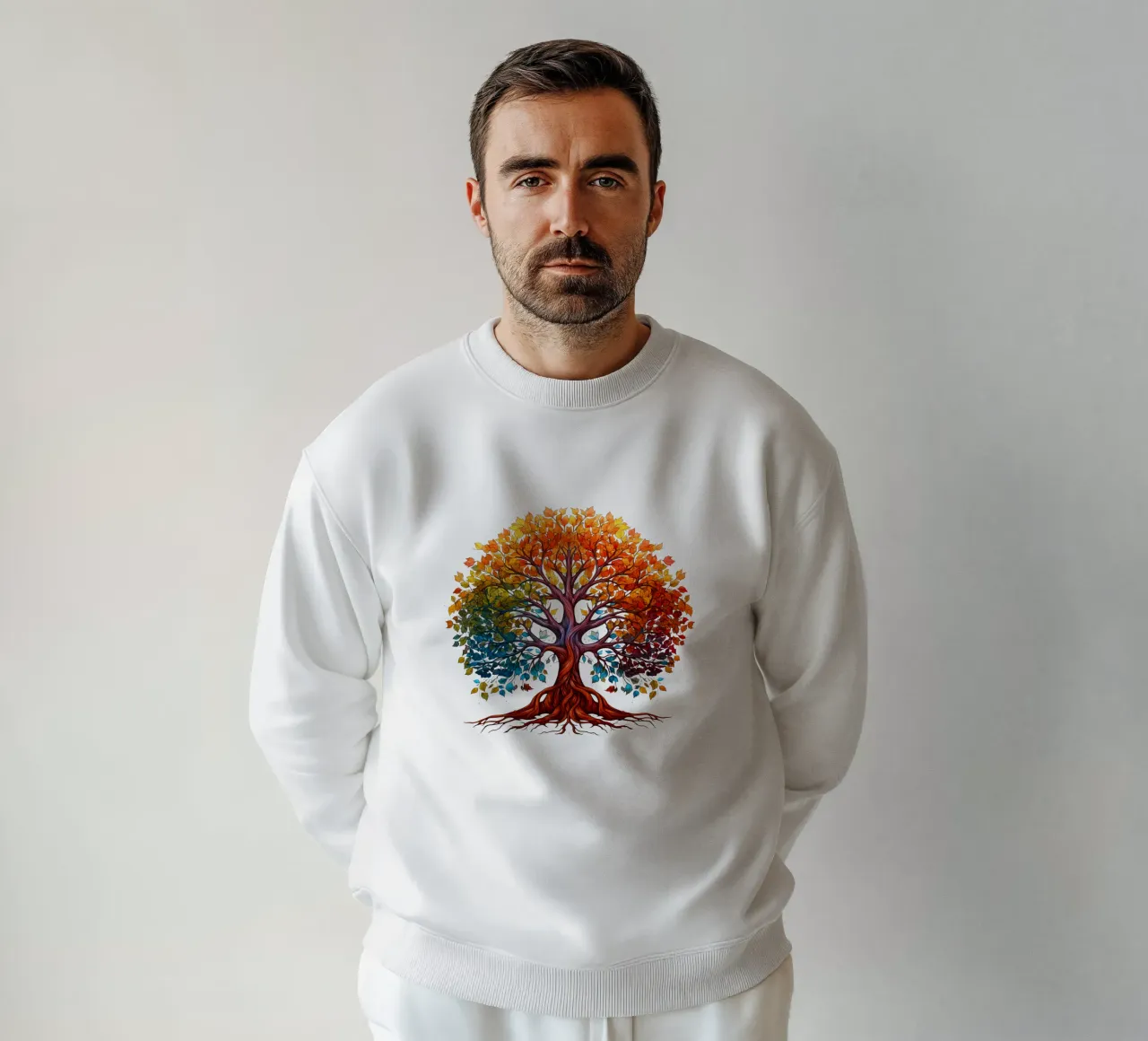 Albero della vita colorato felpa da Spiritual Touch