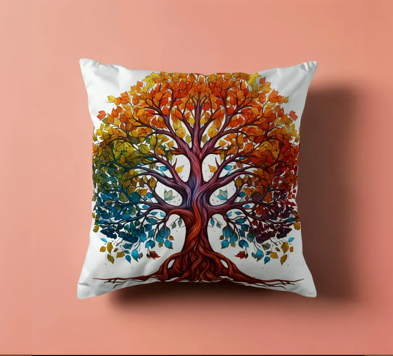 Albero della vita colorato cuscino da Spiritual Touch