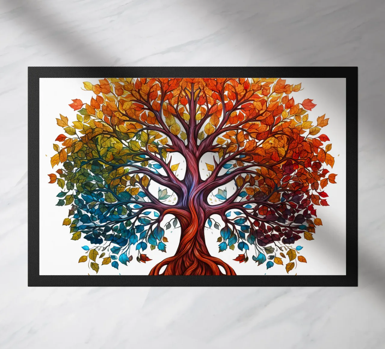 Albero della vita colorato zerbino da Spiritual Touch