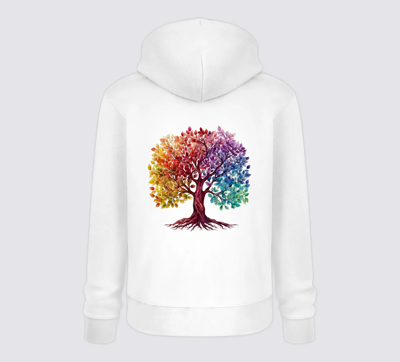 Albero della vita colorato felpa con cappuccio da Spiritual Touch