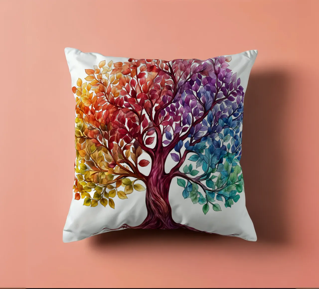 Albero della vita colorato cuscino da Spiritual Touch