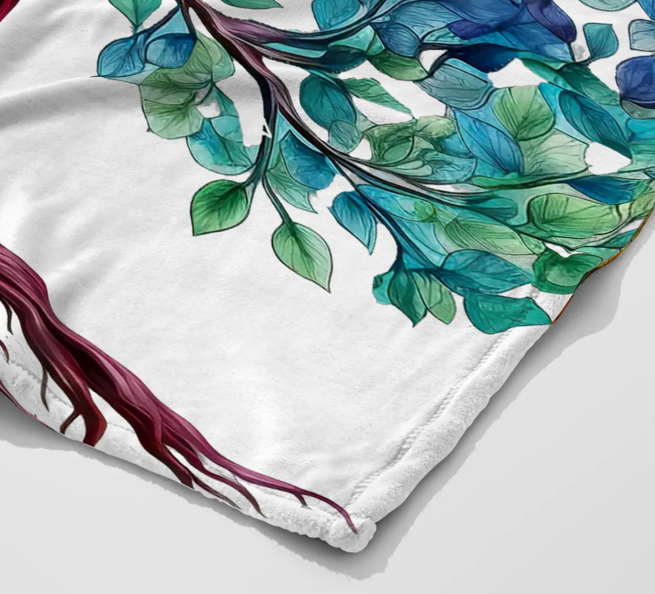 Albero della vita colorato coperta in pile da Spiritual Touch
