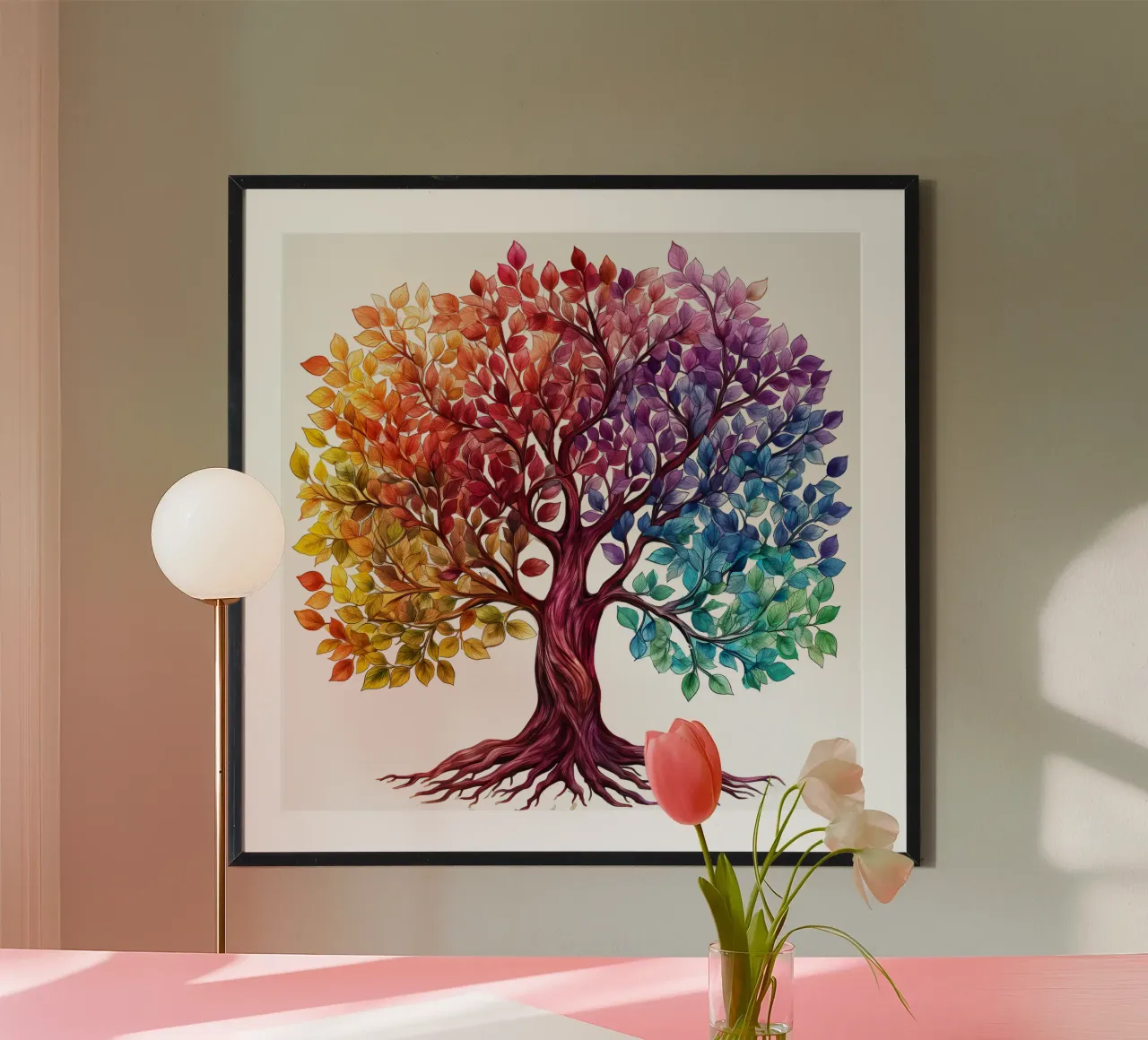 Albero della vita colorato poster da Spiritual Touch