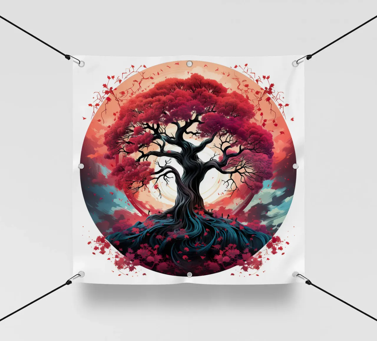 Albero della vita colorato telo in pvc da Spiritual Touch