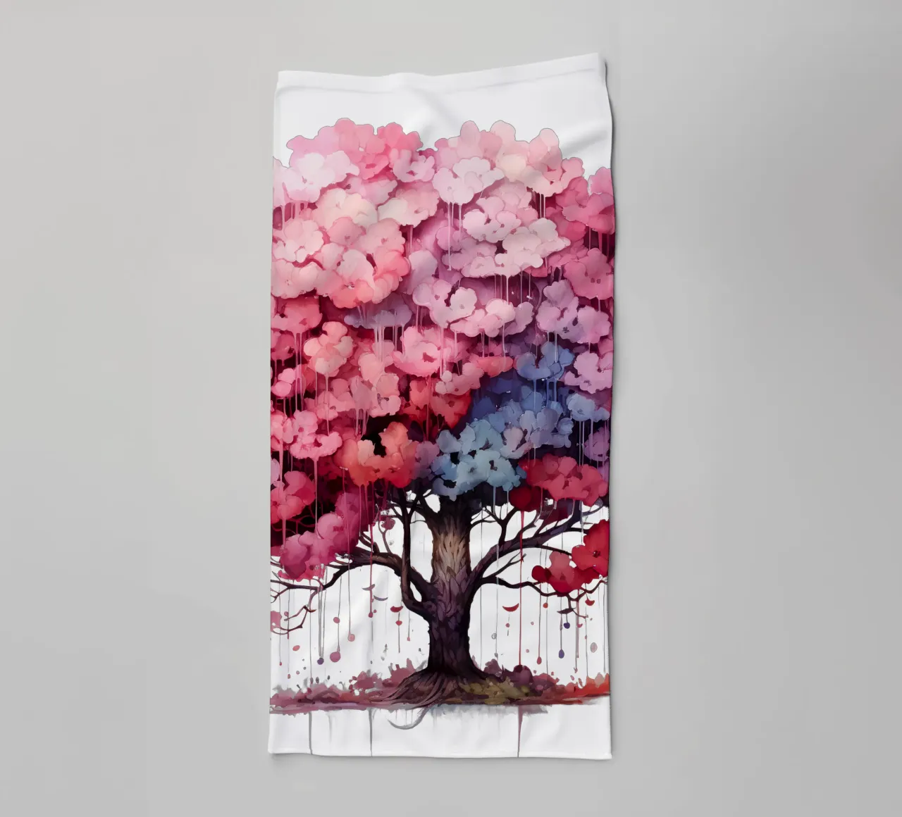 Albero della vita colorato asciugamano da bagno da Spiritual Touch