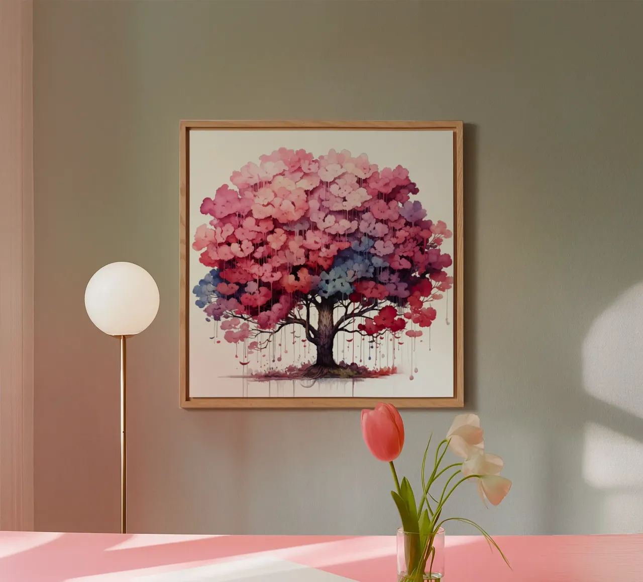 Albero della vita colorato alluminio dibond da Spiritual Touch