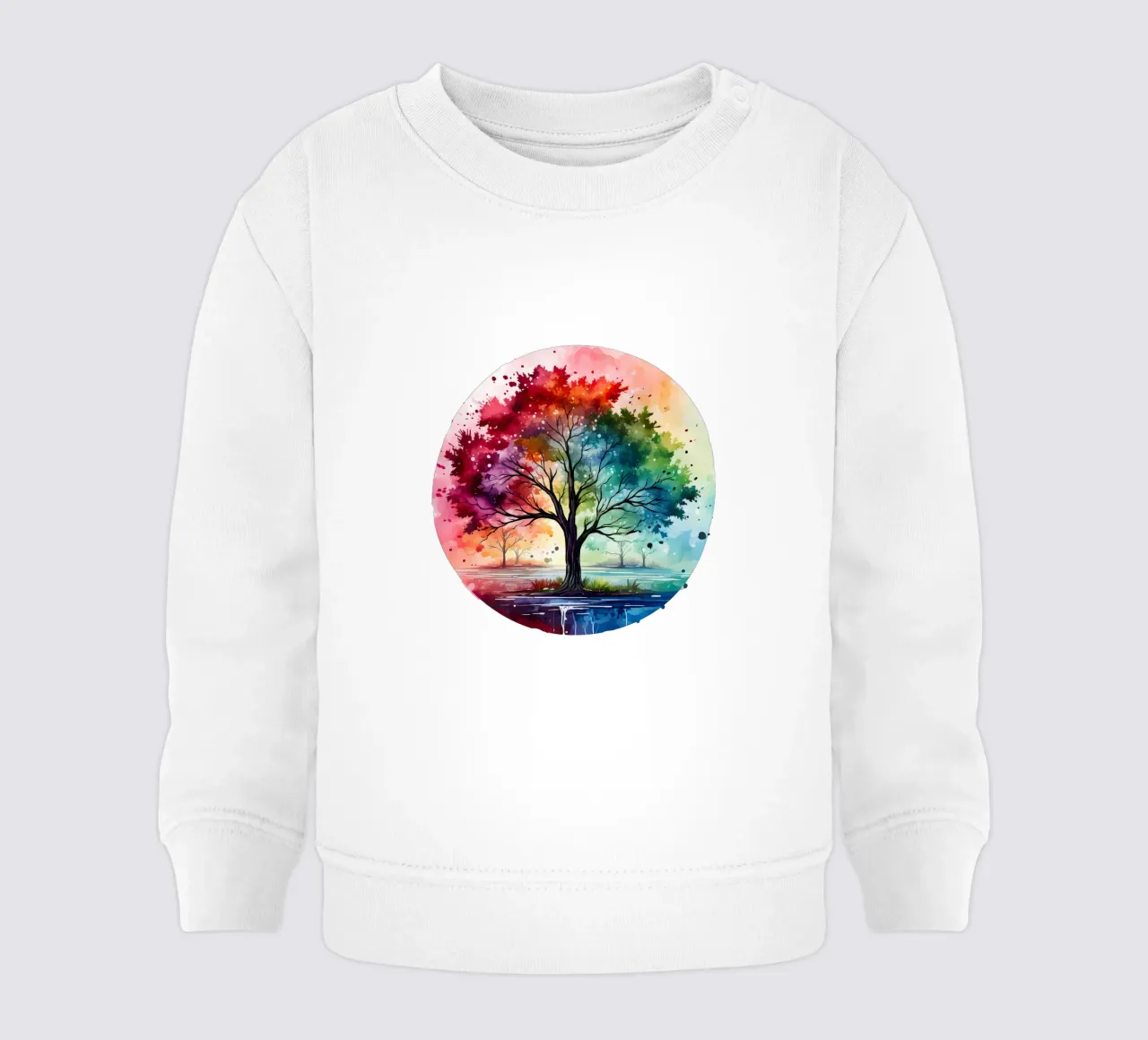 Albero della vita colorato felpa neonato da Spiritual Touch