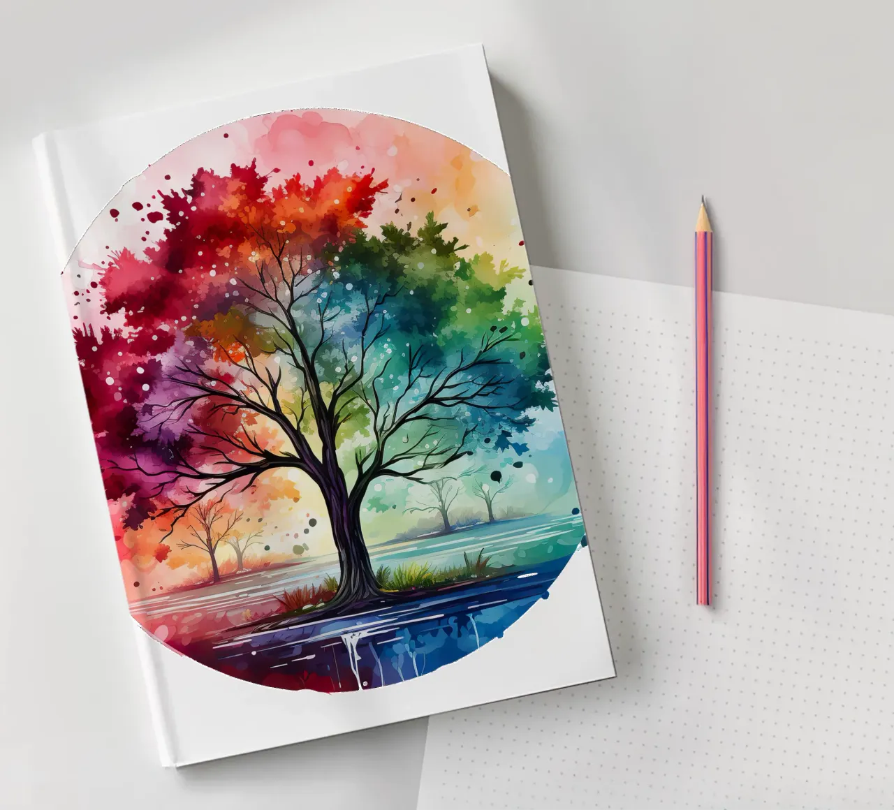 Colorful Tree of Life notebook by Spiritual Touch