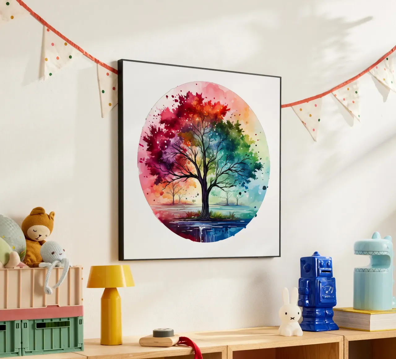 Albero della vita colorato alluminio dibond da Spiritual Touch