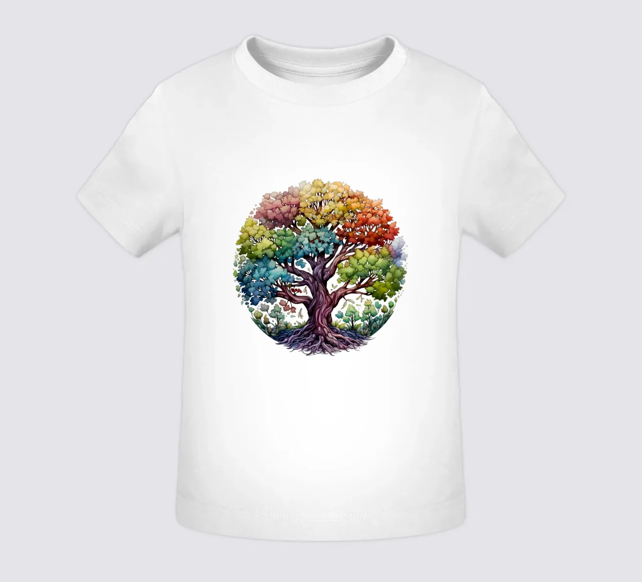 Albero della vita colorato maglietta neonato da Spiritual Touch
