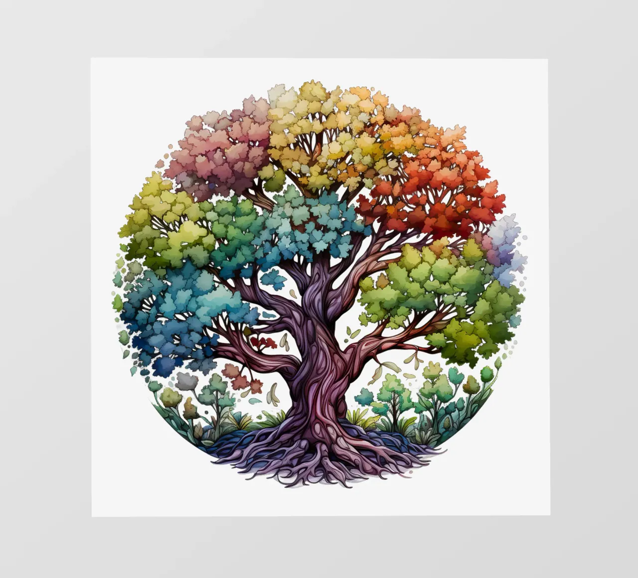 Colorful Tree of Life photo wallpaper by Spiritual Touch