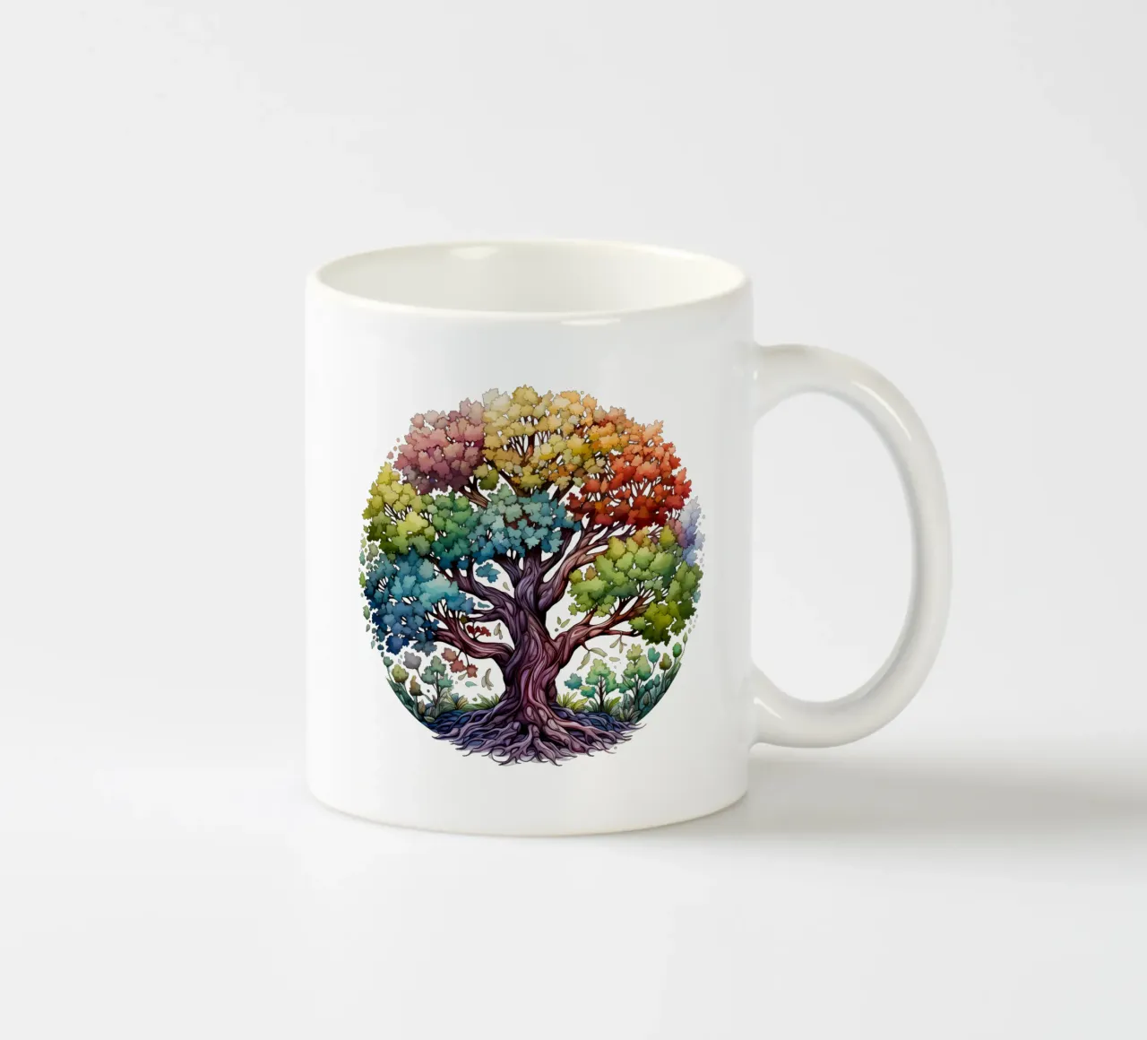 Albero della vita colorato tazza in ceramica da Spiritual Touch