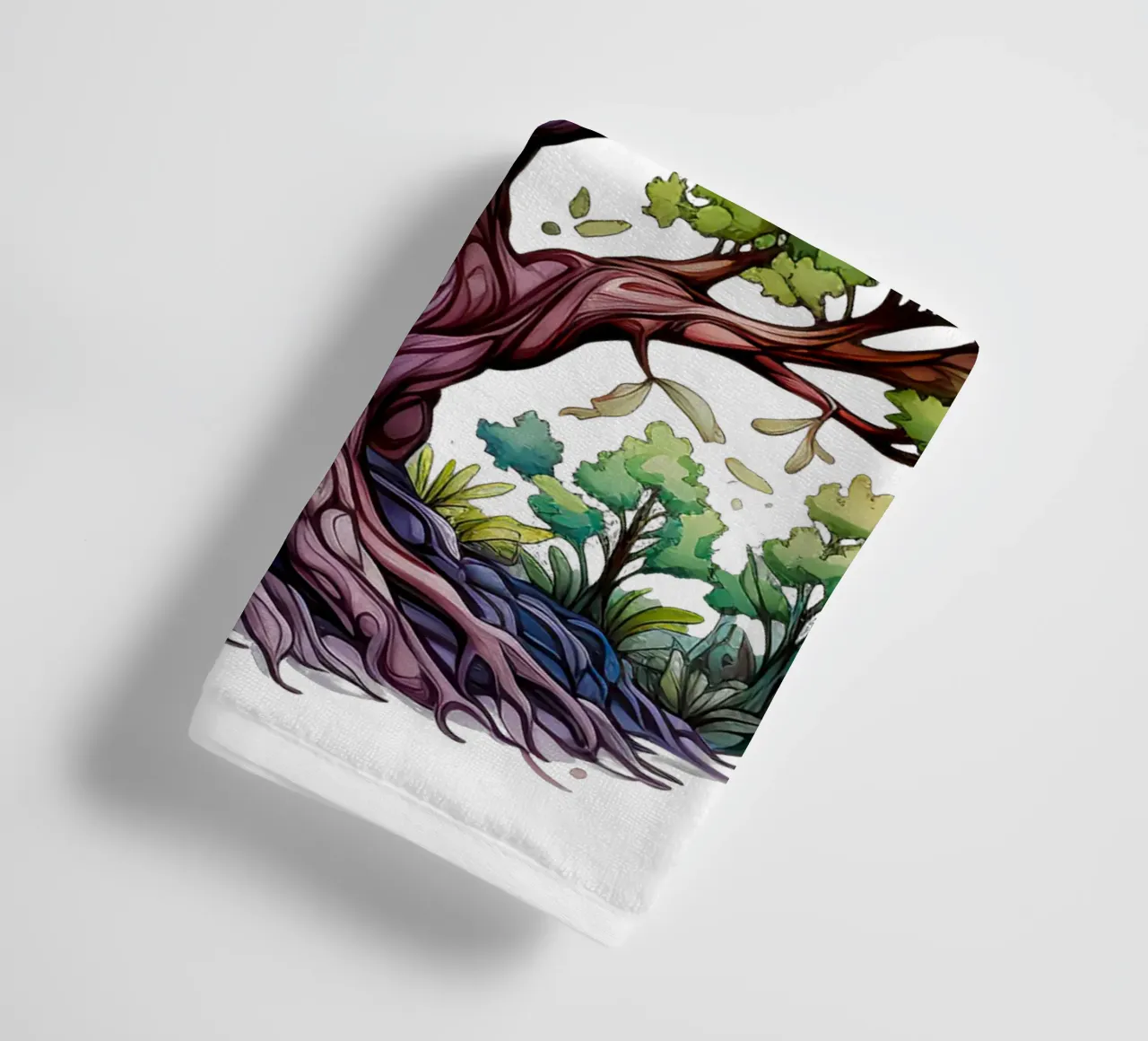 Albero della vita colorato asciugamano da bagno da Spiritual Touch