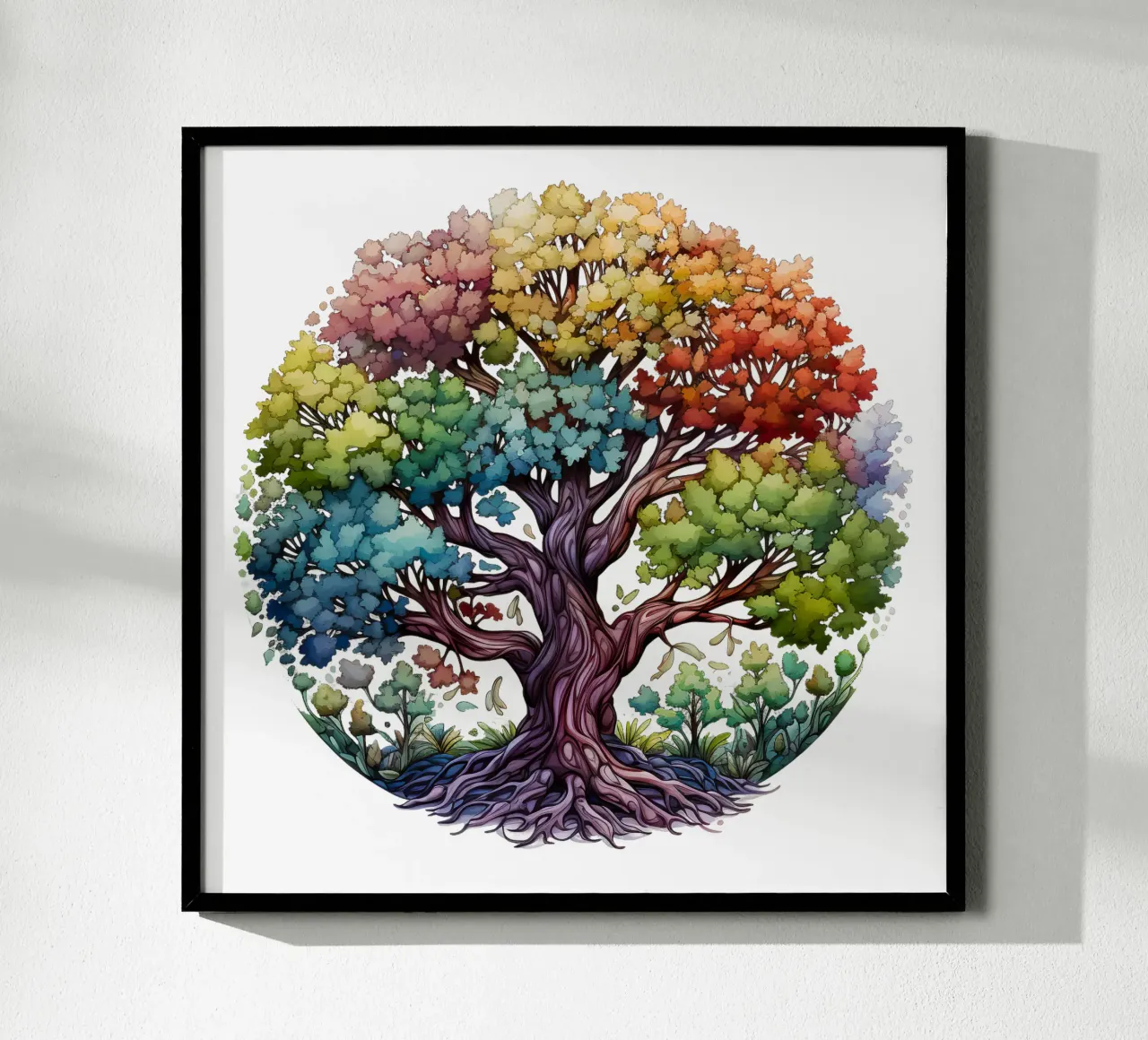 Albero della vita colorato carta hahnemühle da Spiritual Touch