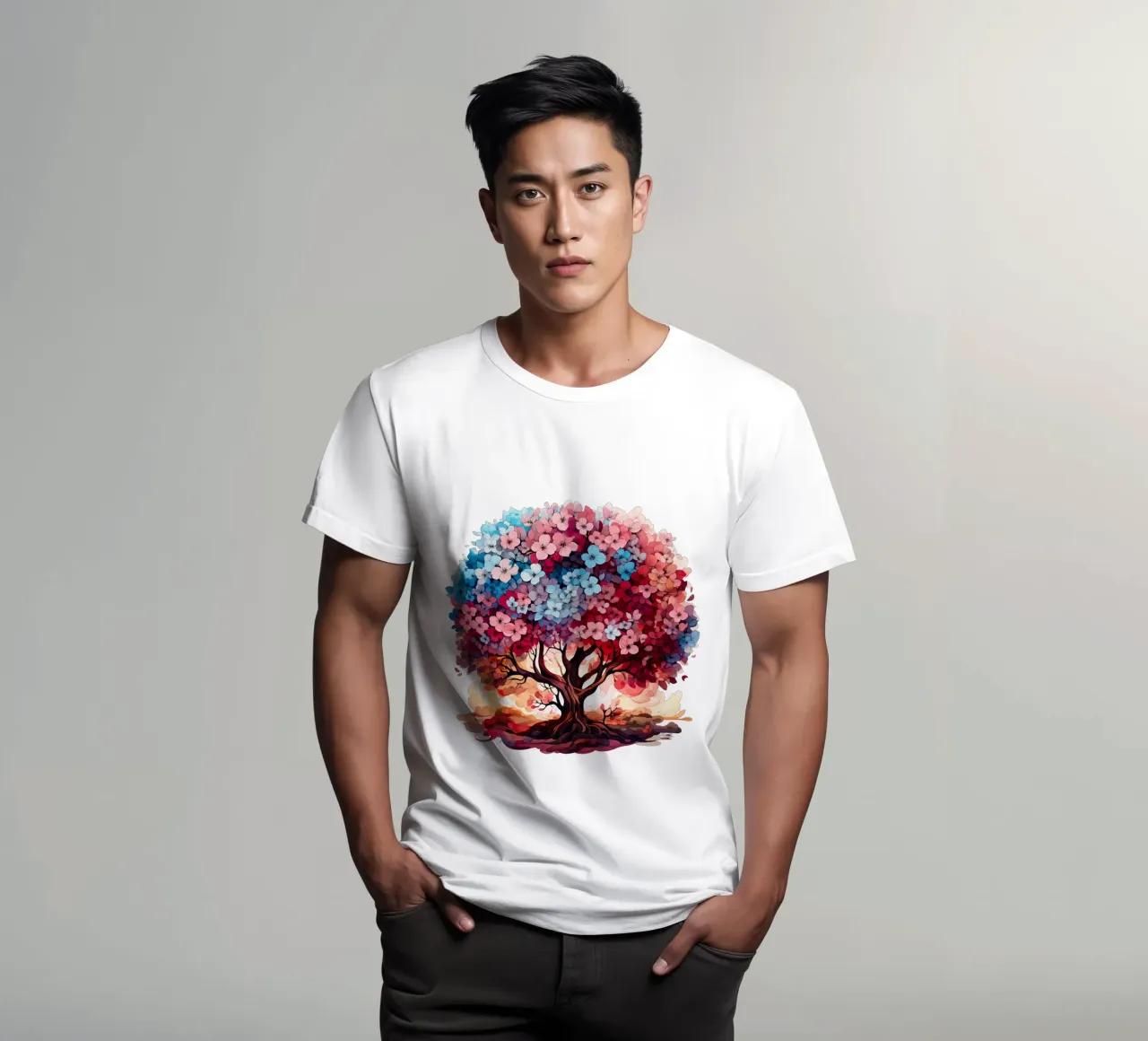 Albero della vita colorato t-shirt da Spiritual Touch