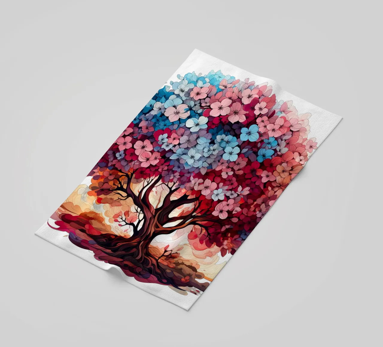Albero della vita colorato telo mare da Spiritual Touch