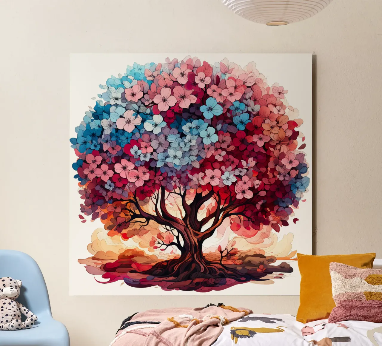 Albero della vita colorato alluminio dibond da Spiritual Touch