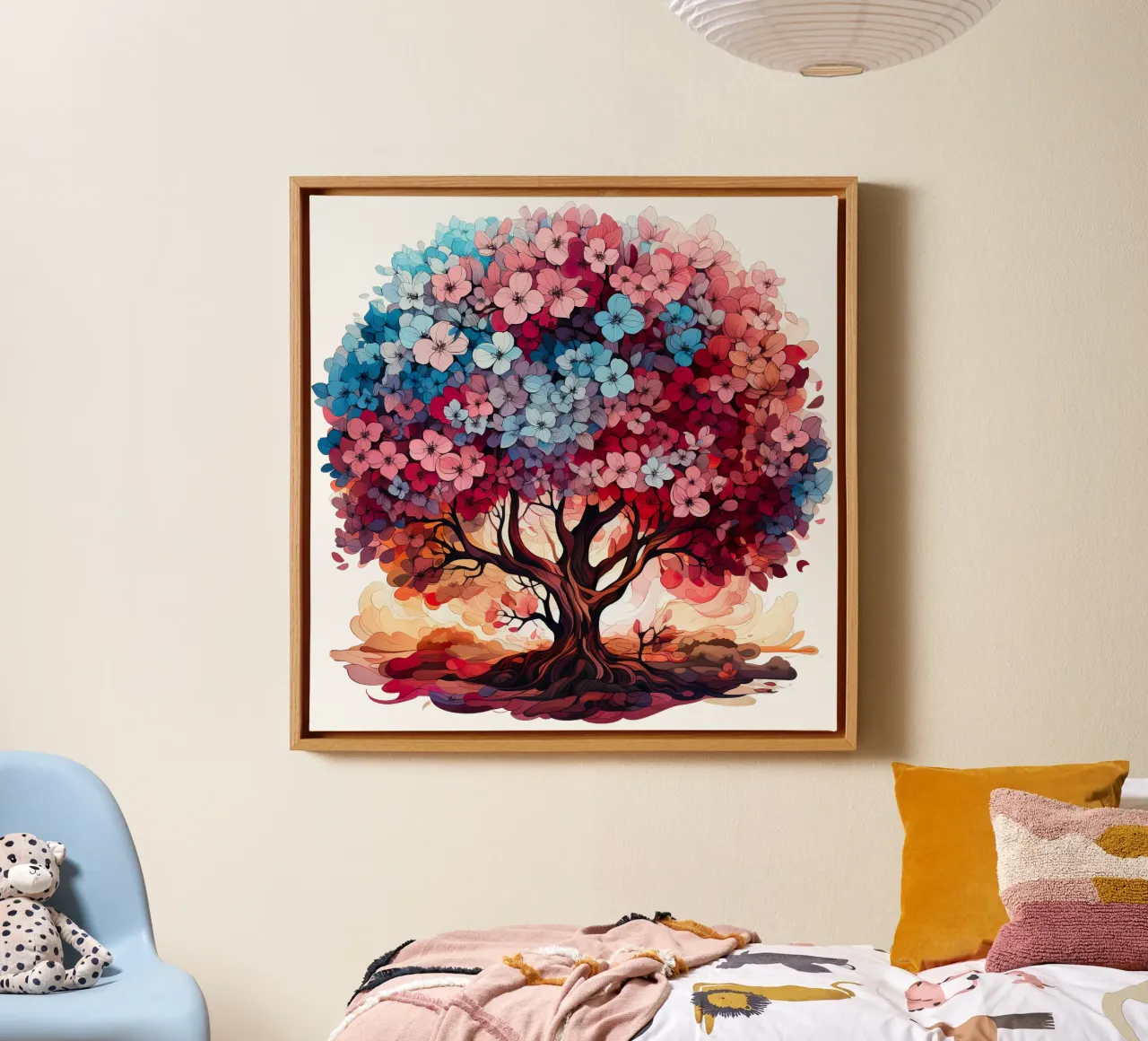 Bunter Baum des Lebens Leinwand von Spiritual Touch